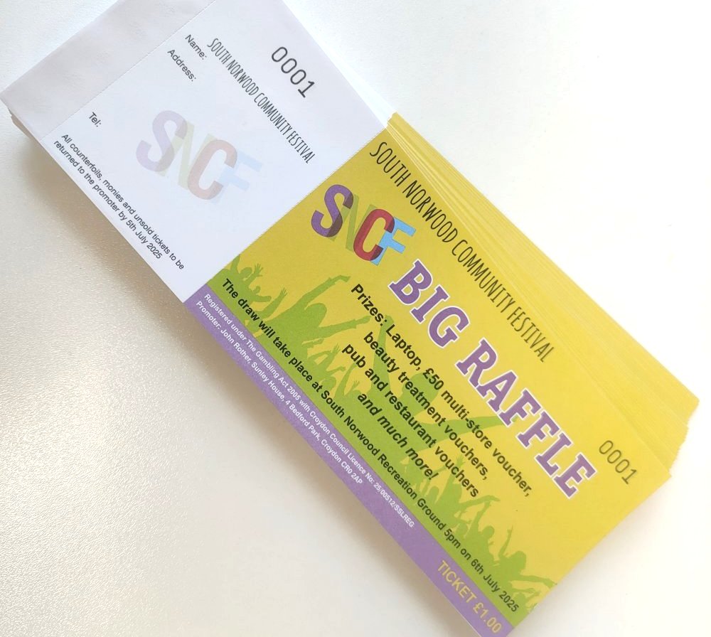 Festival Raffle Prize Tickets