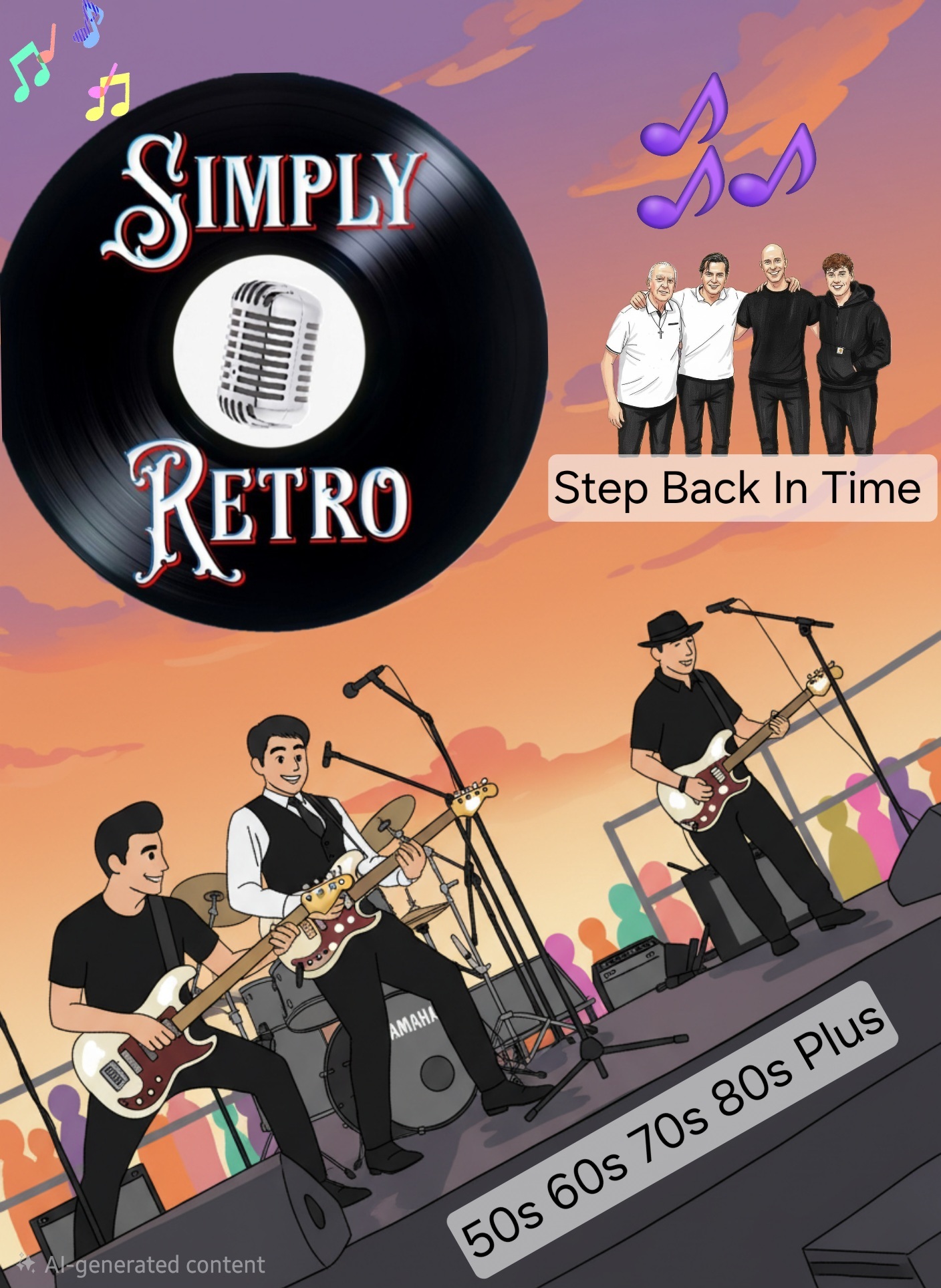 Simply Retro on stage at 5.30pm at SNCFest2026